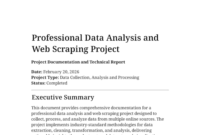 do mysql postgresql mongodb  data analysis scraping excel
